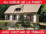 Maison au cur de la forêt avec vue dominante sur la...