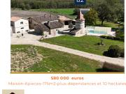 Maison avec piscine et jardin