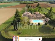 Maison avec piscine et jardin