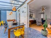 Maison contemporaine avec jardin