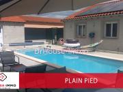 Maison de plain pied avec piscine et appartement indépendant