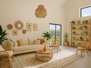 Maison en bord de mer avec jardin