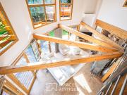 Maison ossature bois aux beaux volumes avec piscine