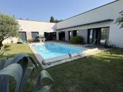 Maison ossature bois plain pied 4 chambres, piscine