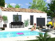 Maison plain pied 65 m² à MONTAGNAC
