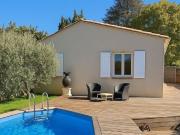 Maison plain pied avec piscine semi enterrée