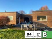 Maison PMR de plain pied, ossature bois contemporaine –...