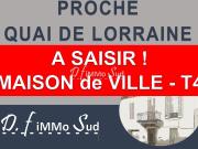 Maison T4 en R+1 avec petit extérieur aux abords du Quai...