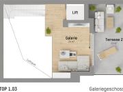 Malerisches 3 Zimmer Penthouse mit Galerie nur 290 m vom...