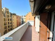 Mansarda arredata con terrazzo Milano