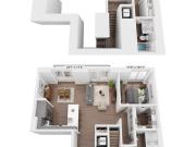 The Margo Two Bedroom Townhome B