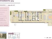 Marina Puerto Cancun departamento en venta Alba con terraza