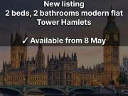 Marsh Wall, London E22, 2 bed flat to rent, £3,350 pcm |...