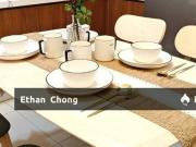 Master Bedroom at Nadayu 801 For Rent with fully furnished