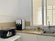 Master bedroom in Dpiazza Condo with Balcony