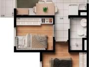 MCMV 2 dormitórios com varanda Ipiranga