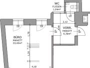 Hochwertige Raum /Büroeinheit mit Küche und WC ab 1 Tag,...