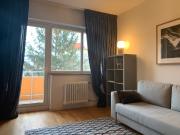 Mid Century Style overlooking park and pond, Berlin...