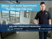 Midas Seri Alam Apartment Masai Can Full Loan Freehold...