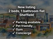 Milton Street, Sheffield S3, 2 bed flat to rent, £1,500...