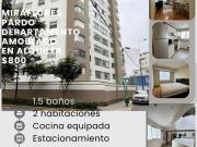 Miraflores 2do ovalo de Av. Pardo alquilo dpto amoblado
