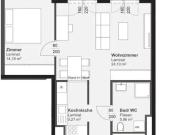 Mit WESTBALKON | 2 Zimmerwohnung nahe CITYPARK