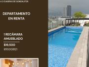 MITT DEPARTAMNTO EN RENTA, 1 RECAMARA