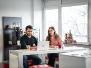 Mitten im stylischen Frankfurt Ostend private Büros