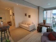 Mobiliado! Varanda integrada! 48 m², 1 quarto, 1 vaga e...