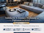 Möblierte 4 Zimmer Wohnung – Diplomatenviertel Berlin –...