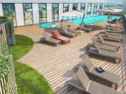 Möbliertes Apartment im ONE TOWER mit WEITBLICK + Pool...