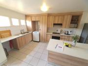 modern apartment in security complex.