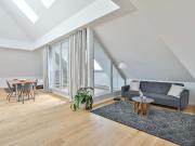 Modern, bright luxury apartment with exclusive furniture...