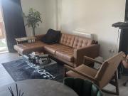 Modern double bed + home gym/office