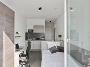 Modern, furnished apartment with fitted kitchen and balcony