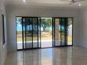 Modern home with waterfront views