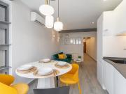 Modern room with private bathroom