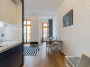 Modern studio apartment with balcony central in...