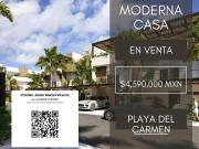 Moderna Casa de 4 Recamaras en Playa del Carmen, zona...