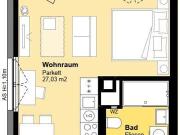Moderne 1 Zimmer DG Wohnung mit Balkon samt Gym & Sauna...