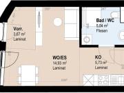 Moderne 2 Zimmer Neubauwohnung im 4. Stock
