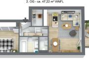 Moderne 2 Zimmer Wohnung in Graz Eggenberg gepflegt,...