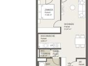 Moderne 2 Zimmer Wohnung mit großem Balkon – ERSTBEZUG