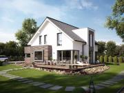 moderne Architektur trifft auf nachhaltige Bauweise...
