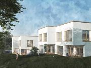 Moderne Doppelhäuser mit Terrassen, Eigengarten und...