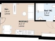 Moderne Neubauwohnung mit 2 Zimmern im 4. Stock