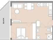 Moderne Neubauwohnung mit Balkon im 3. Stock