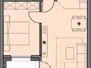 Moderne Wohnung mit Aufzug und Einbauküche