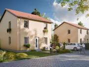 Modernes Einfamilienhaus im grünen Vorort von Leipzig