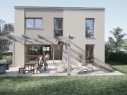 Modernes Einfamilienhaus mit Garten